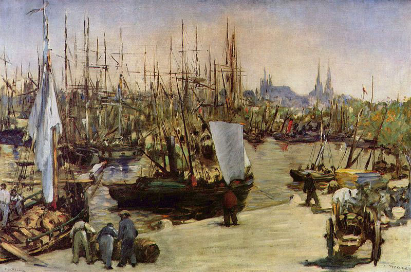 Edouard Manet Hafen von Bordeaux